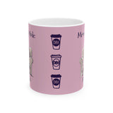 Meow-ning Mode Activated Mug – Kawaii Cat Girl Coffee Mug for Bookworms & Cozy Mornings
