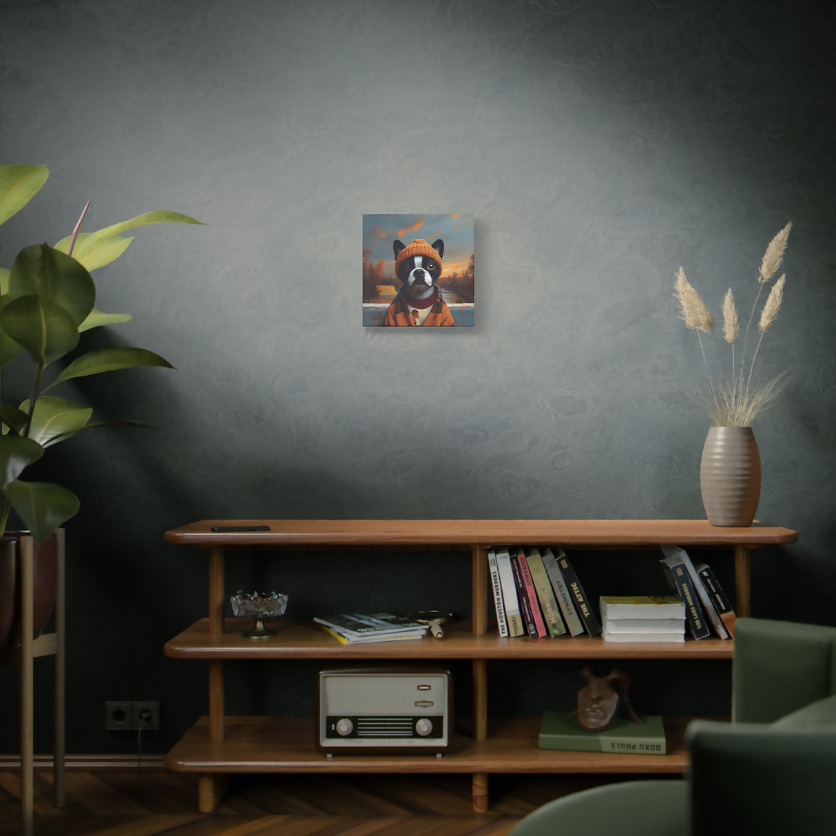 Lola the Skater Tramp – Boston Terrier Wall Art for Dreamers, Dog Lovers & X Games Hopefuls