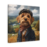 Rafe of the Dales – Yorkshire Terrier Shepherd Dog Canvas Wall Art