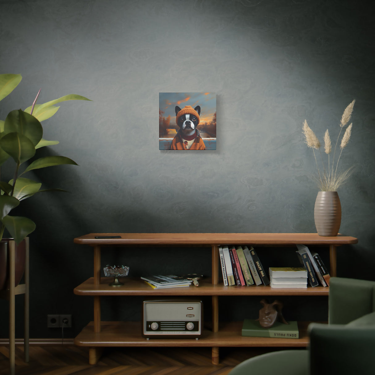 Lola the Skater Tramp – Boston Terrier Wall Art for Dreamers, Dog Lovers & X Games Hopefuls
