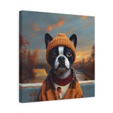 Lola the Skater Tramp – Boston Terrier Wall Art for Dreamers, Dog Lovers & X Games Hopefuls