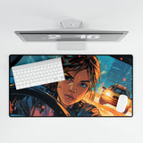Mystery Chase Desk Mat – Noir-Inspired Desk Decor for Readers and Thrill Seekers