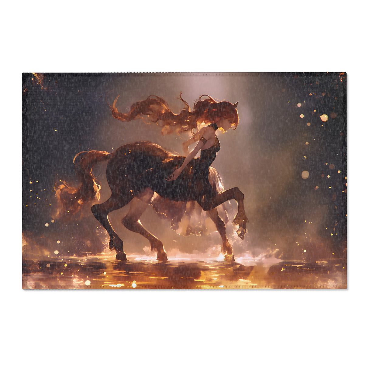 Enchanted Stream Centaur Rug – Fantasy Area Rug for Bookish Spaces