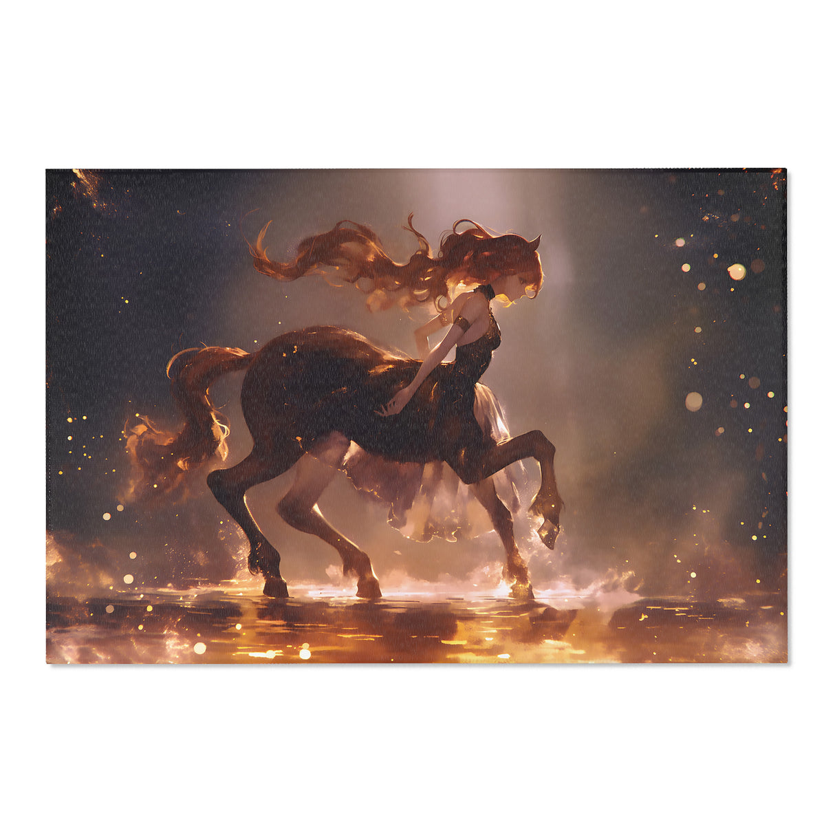 Enchanted Stream Centaur Rug – Fantasy Area Rug for Bookish Spaces