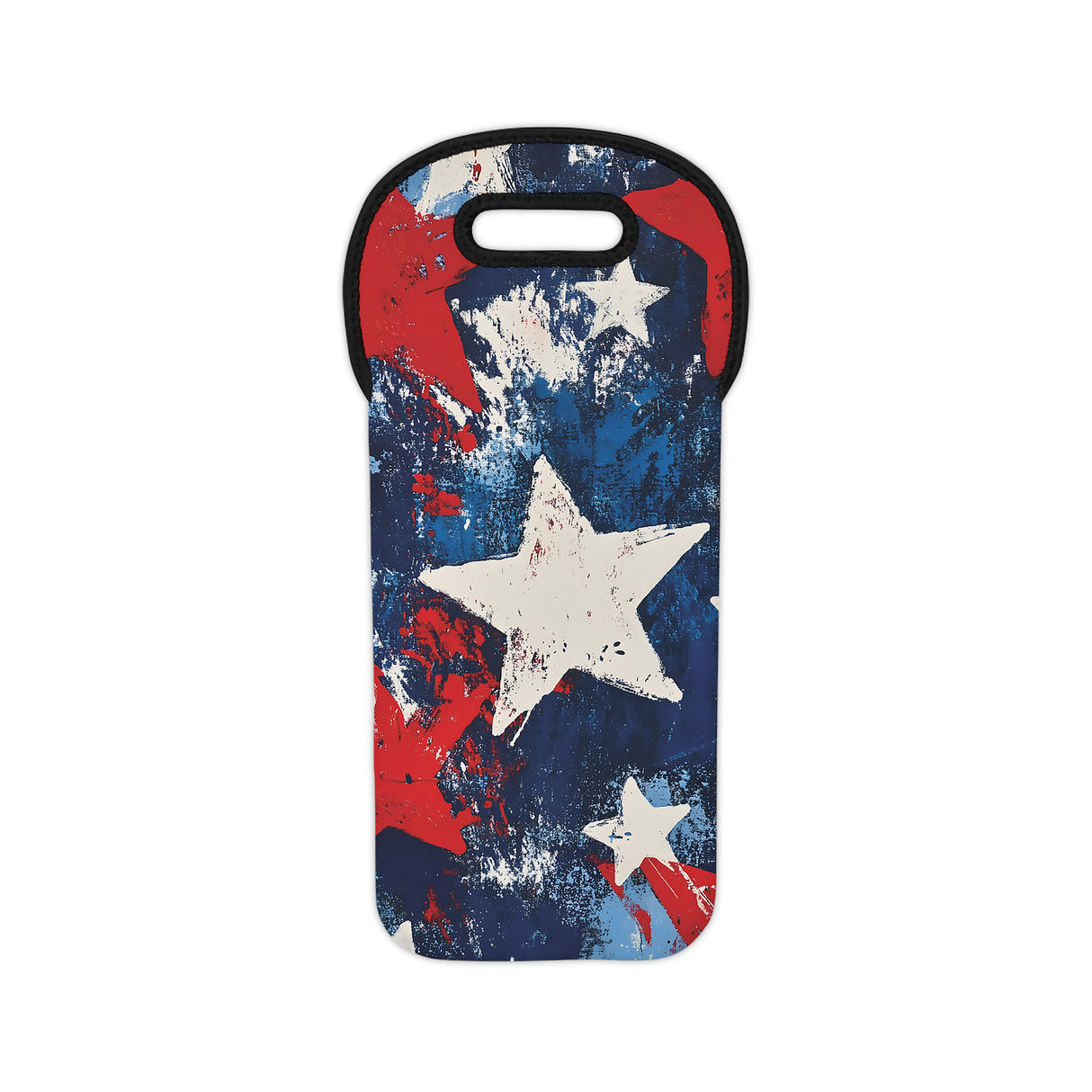 Star-Spangled Wine Tote – Patriotic Wine Bag for Book Lovers
