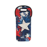 Star-Spangled Wine Tote – Patriotic Wine Bag for Book Lovers