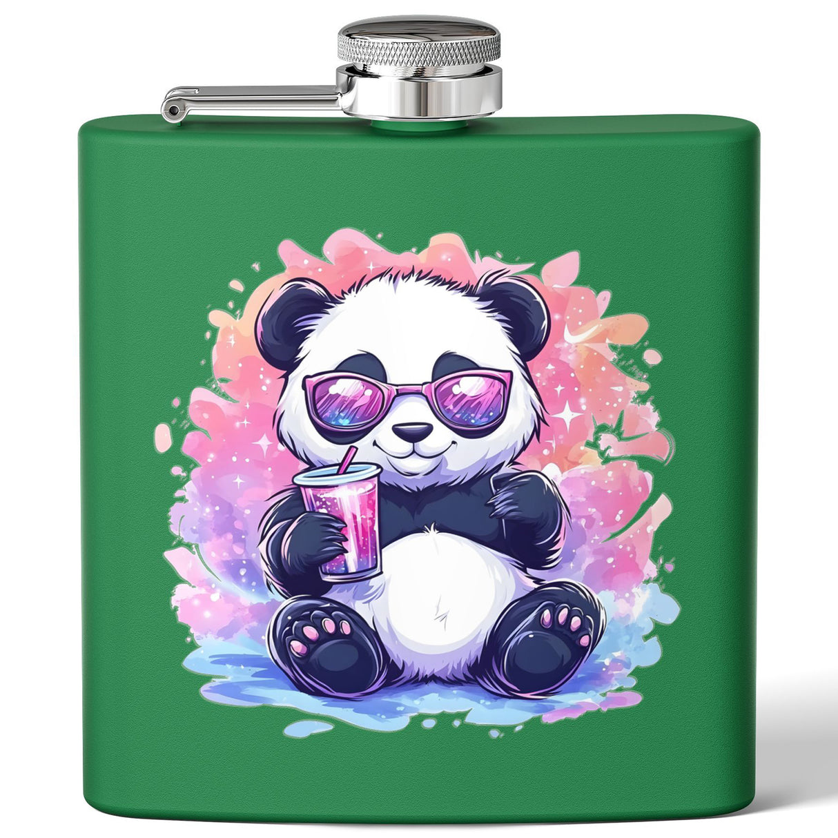 Sippin’ Panda Book Flask – 6oz Stainless Steel Kawaii Flask | Cute Gift for Bookworms & Cozy Readers