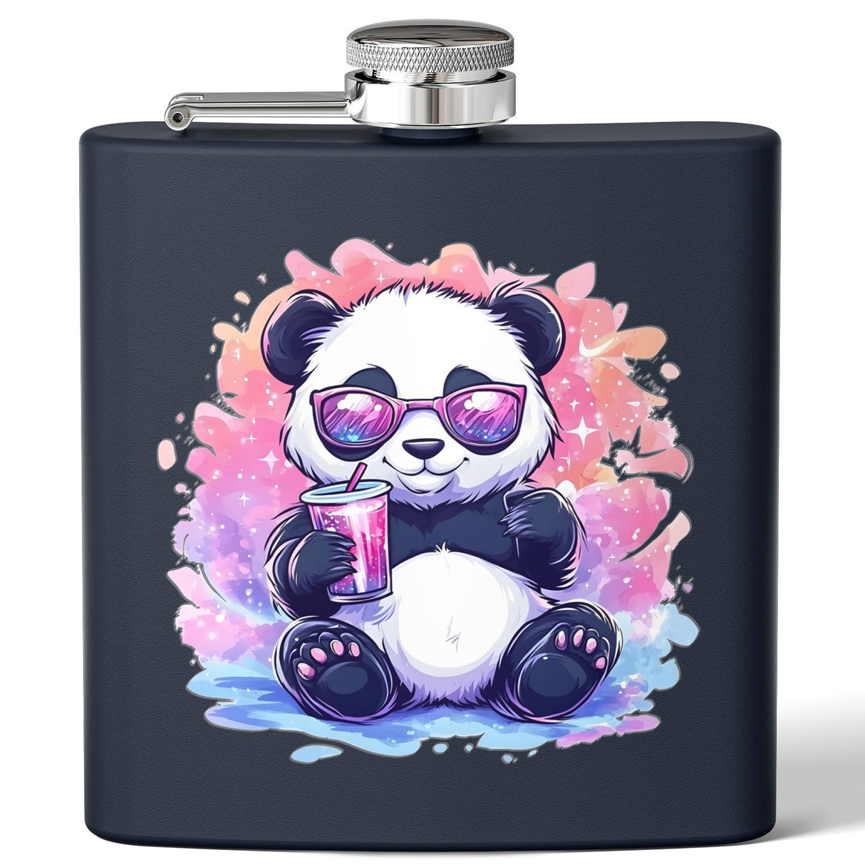 Sippin’ Panda Book Flask – 6oz Stainless Steel Kawaii Flask | Cute Gift for Bookworms & Cozy Readers