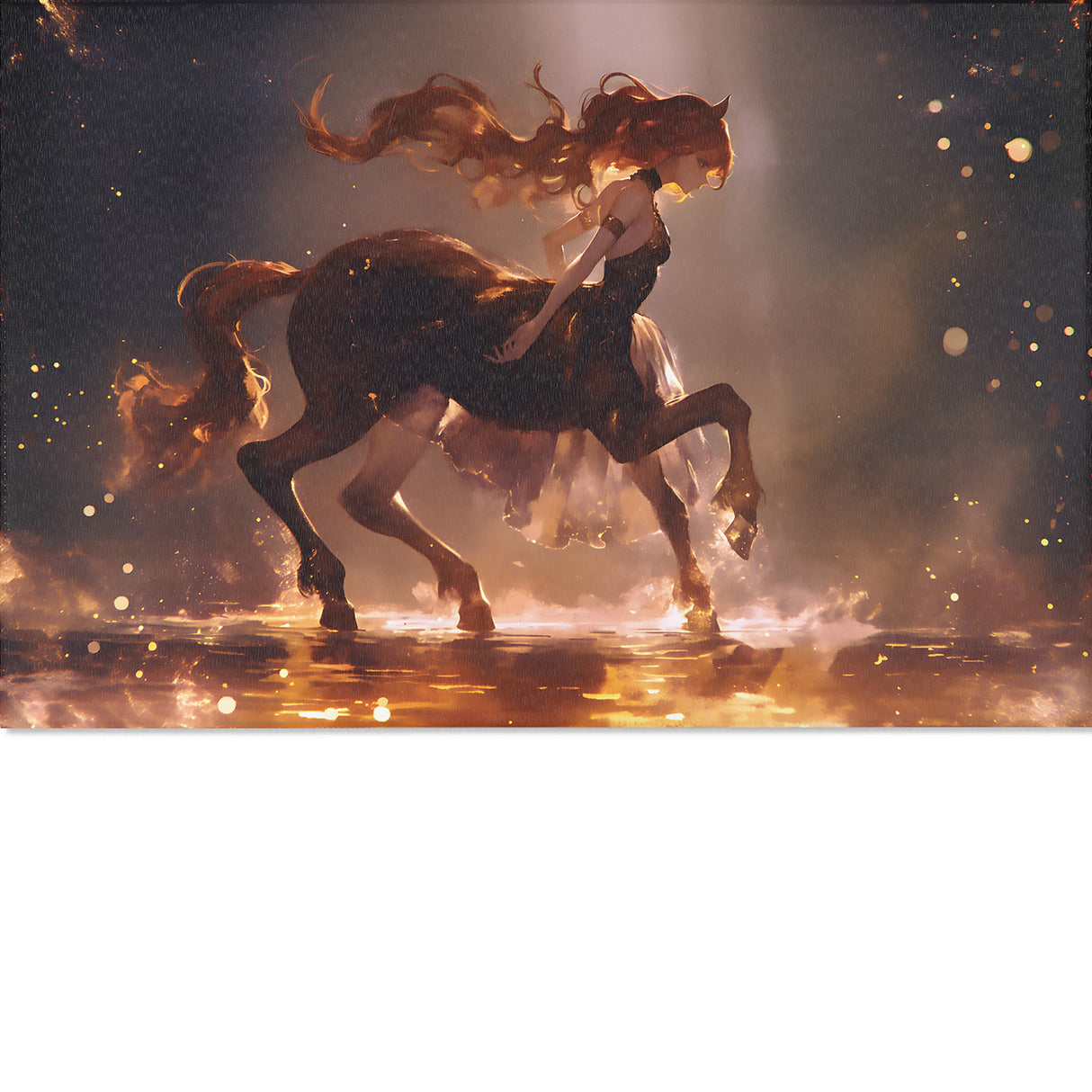 Enchanted Stream Centaur Rug – Fantasy Area Rug for Bookish Spaces