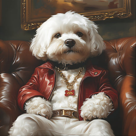 “OGD” the Wannabe Tramp – Maltipoo Matte Canvas Wall Art