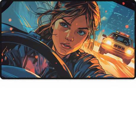 Mystery Chase Desk Mat – Noir-Inspired Desk Decor for Readers and Thrill Seekers