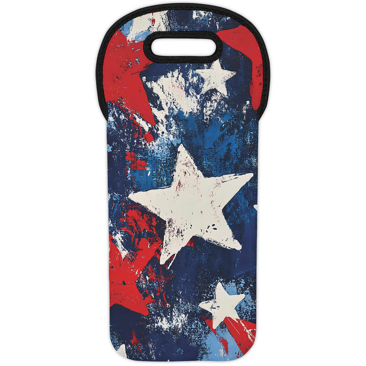 Star-Spangled Wine Tote – Patriotic Wine Bag for Book Lovers