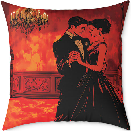 A Dance to Remember – Romance Throw Pillow for Book Lovers & Reading Nooks
