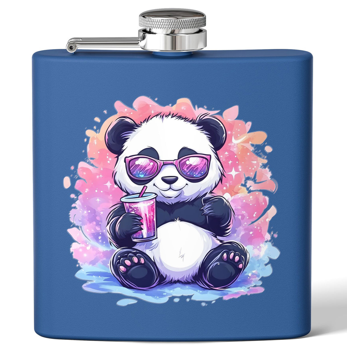 Sippin’ Panda Book Flask – 6oz Stainless Steel Kawaii Flask | Cute Gift for Bookworms & Cozy Readers