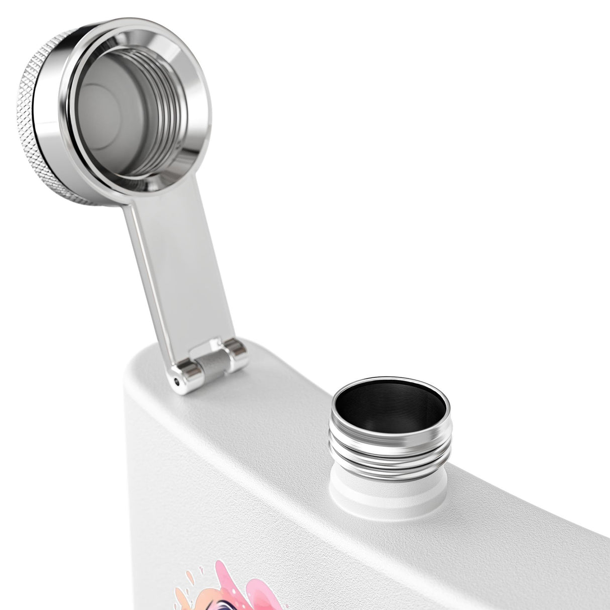 Sippin’ Panda Book Flask – 6oz Stainless Steel Kawaii Flask | Cute Gift for Bookworms & Cozy Readers