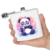 Sippin’ Panda Book Flask – 6oz Stainless Steel Kawaii Flask | Cute Gift for Bookworms & Cozy Readers