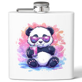 Sippin’ Panda Book Flask – 6oz Stainless Steel Kawaii Flask | Cute Gift for Bookworms & Cozy Readers